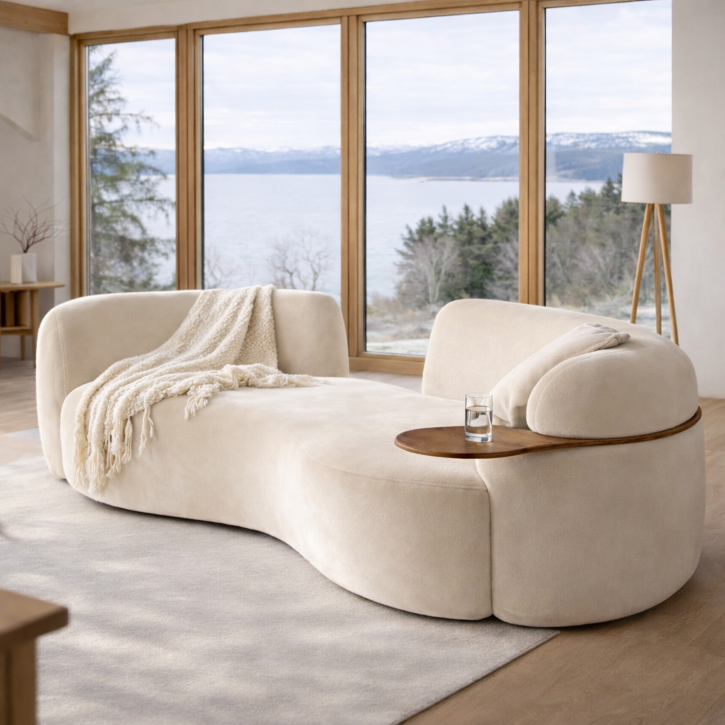 Cordular Couch - Pea Cloud Sofa